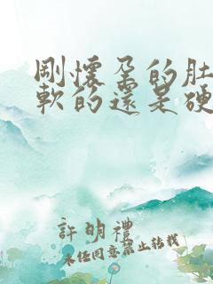 刚怀孕的肚子是软的还是硬的