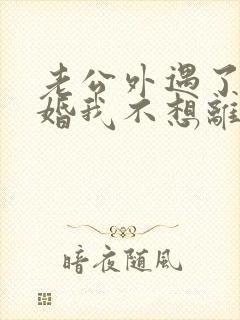 老公外遇了要离婚我不想离婚怎么办