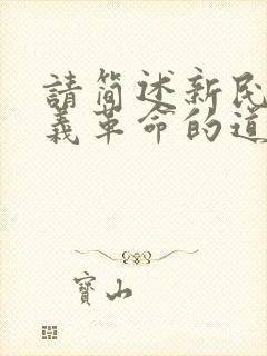 请简述新民主主义革命的道路