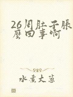 26周肚子胀怎么回事啊