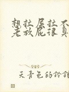 想拉屎拉不出来老放屁很臭