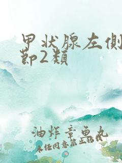 甲状腺左侧叶结节2类