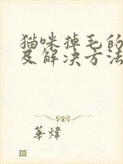 猫咪掉毛的原因及解决方法