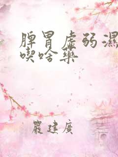 脾胃虚弱湿气重吃啥药