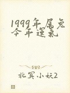 1999年属兔今年运气