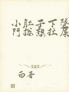 小肚子下坠疼肛门总想拉屎拉不出来