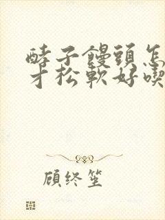 酵子馒头怎么做才松软好吃