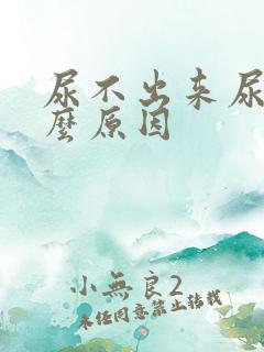 尿不出来尿疼什么原因