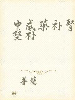 中成药补肾阴阳双补