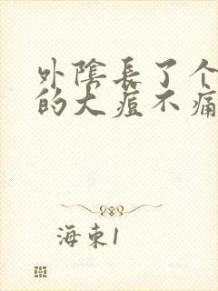 外阴长了个硬硬的大痘不痛不痒