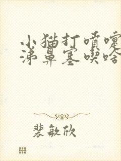 小猫打喷嚏流鼻涕鼻塞吃啥药