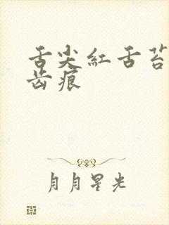 舌尖红舌苔白有齿痕