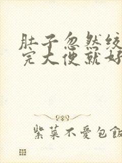 肚子忽然绞痛拉完大便就好了