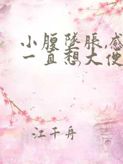 小腹坠胀,感觉一直想大便,怎么回事