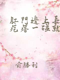 肛门边上长了个疙瘩一碰就疼