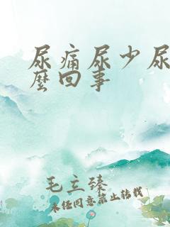 尿痛尿少尿频怎么回事