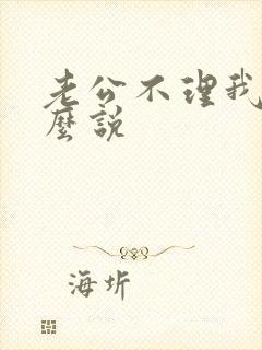 老公不理我该怎么说