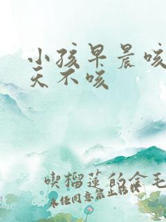 小孩早晨咳嗽白天不咳