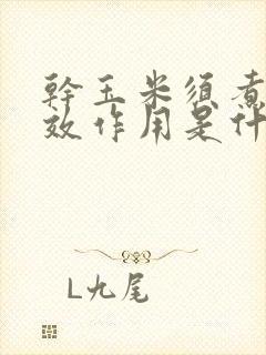 干玉米须煮水功效作用是什么