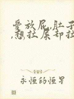 爱放屁,肚子胀,想拉屎却拉一点