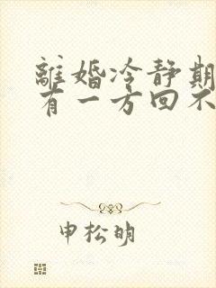 离婚冷静期过了有一方回不来怎么办