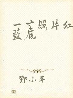 一寸照片红底变蓝底