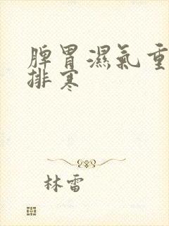 脾胃湿气重怎么排寒