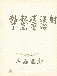 勃起还没射就软了怎么治