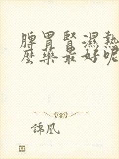 脾胃肾湿热吃什么药最好呢