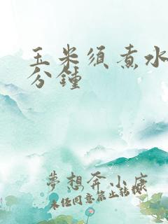 玉米须煮水煮几分钟