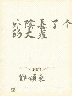 外阴长了个硬硬的大痘