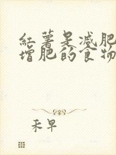 红薯是减肥还是增肥的食物?