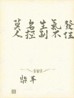 莫名生气发火骂人控制不住