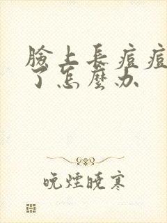 脸上长痘痘了肿了怎么办