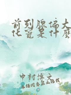 前列腺偏大伴钙化灶是什么情况