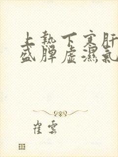 上热下寒肝火旺盛脾虚湿气重吃什么中成药