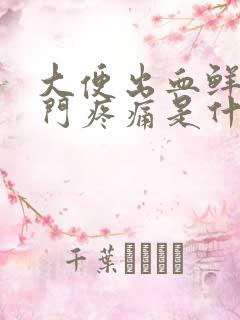 大便出血鲜红肛门疼痛是什么原因