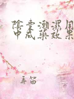 阴囊潮湿用什么中成药效果最好