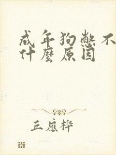 成年狗憋不住尿什么原因