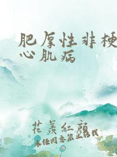 肥厚性非梗阻型心肌病