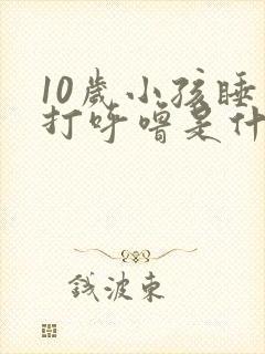 10岁小孩睡觉打呼噜是什么原因引起的