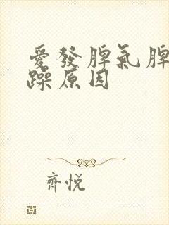 爱发脾气脾气暴躁原因