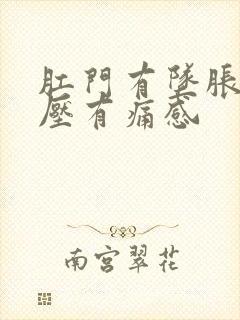 肛门有坠胀感按压有痛感