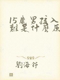 15岁男孩入睡难是什么原因