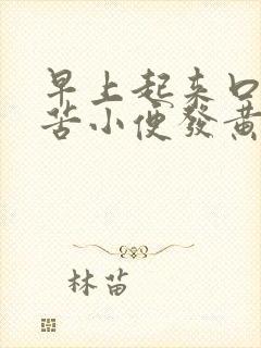 早上起来口干口苦小便发黄