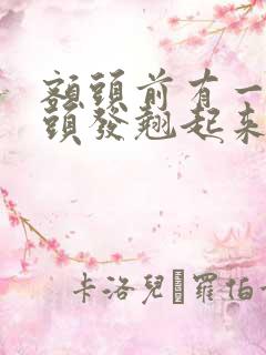 额头前有一小撮头发翘起来