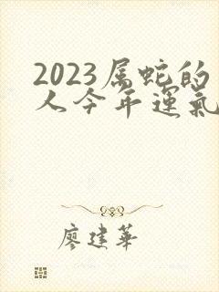 2023属蛇的人今年运气怎么样