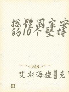 总体国家安全观的10个坚持