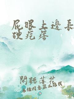 屁眼上边长了个硬疙瘩