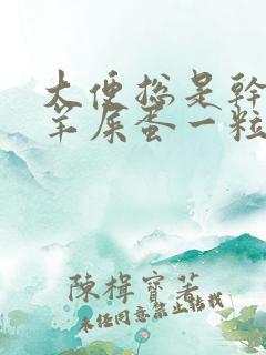 大便总是干燥像羊屎蛋一粒一粒的